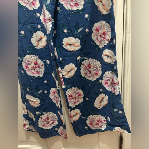 Band of gypsies Boho Peony Print Strapless Jumpsuit S - Picture 4 of 7